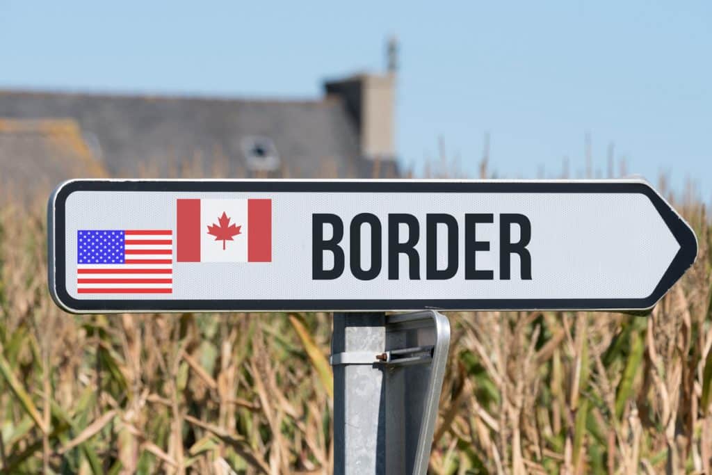 US Canada border